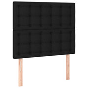 Testiera | Testata Nera 100x5x118/128 cm Tessuto