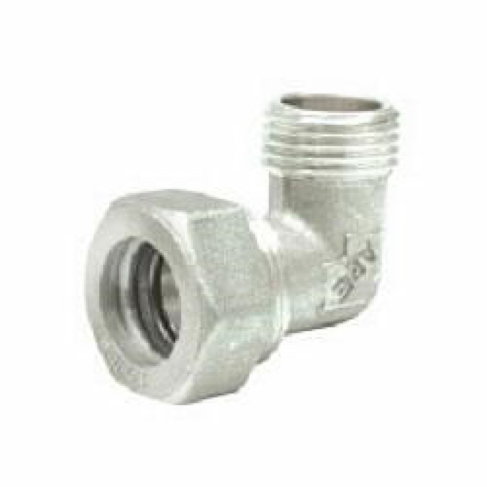 Gomito maschio in ottone con o r d.22x1  b08m43skd5