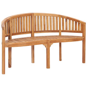 Panca da Giardino | Panchina a Banana 151 cm in Legno Massello di Teak