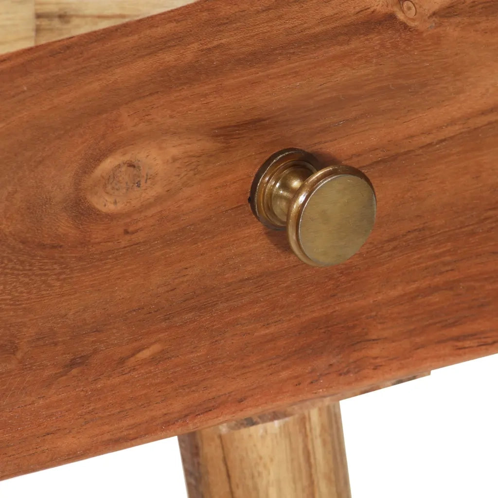 Comodino | Armadio da Notte | Mobiletto da notte in Legno Massello d'Acacia 45x32x55cm