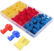 Set di connettori a vite a isolamento elettrico | Connettore di accoppiamento rapido | Connettore di accoppiamento a vite | Connettore di accoppiamento elettrico | 20 pezzi rosso, 20 pezzi blu, 15 pezzi giallo
