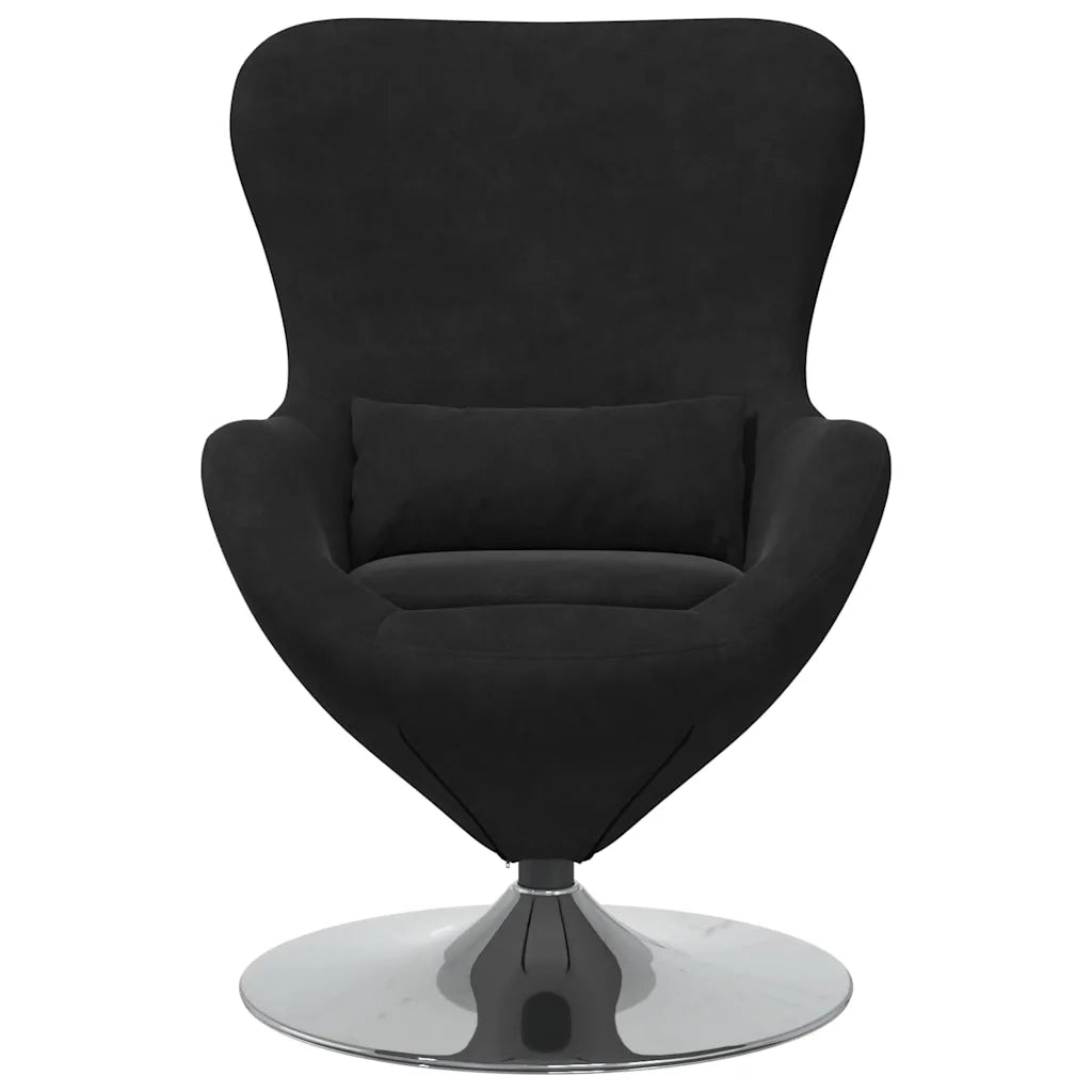 Divano Sedia-Poltrona uovo Nero Velluto
