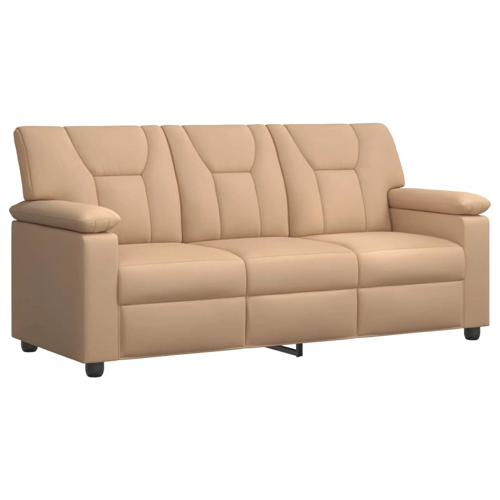 Set di divani 3 pcs Cappuccino Similpelle 3430548