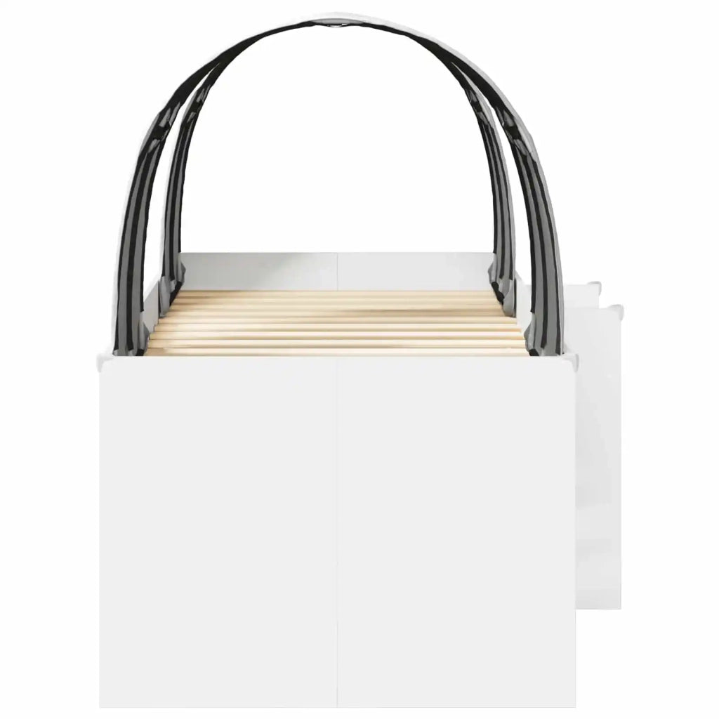 Letto con Tunnel 4 pcs Bianco Legno ingegnerizzato