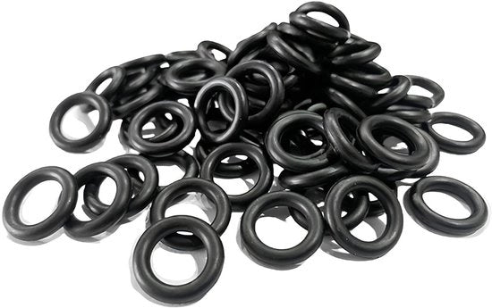 O-ring in gomma nitrile - 50 pezzi - Antistatico - Resistente all'olio - Resistente al calore - Scatola di organizzazione - Anello di sigillatura