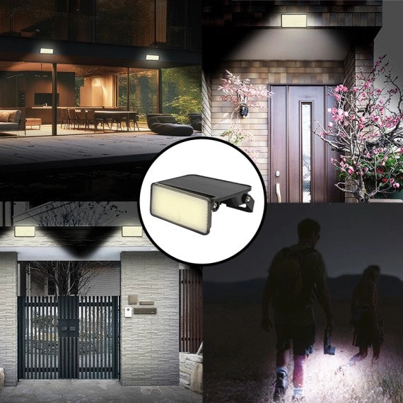 VELAMP Proiettore LED solare 1600 lumen orientabile con rilevatore di movimento MAYA XL
