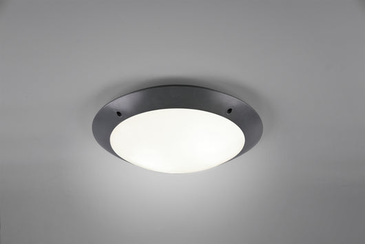 Plafoniera Esterno Soffitto Moderna 5W Nera 33 cm Camaro GD Trio