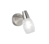 Faretto Spot Singolo E14 Soffitto Diffusore Vetro Satinato Colmar GD Trio