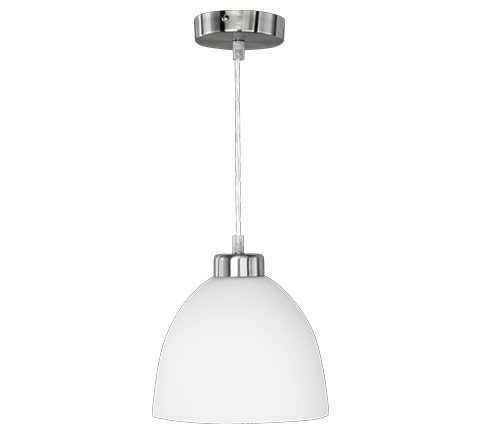 Lampada Sospensione Interno Cupola Vetro Opale 20 cm Dallas GD Trio