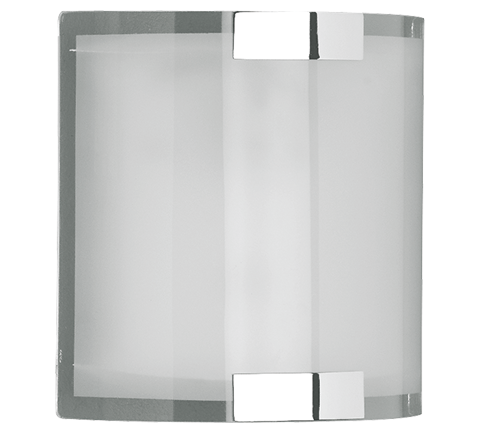 Applique Parete Interno Ventola Vetro Bianco Satinato 20per20 Divo GD Trio