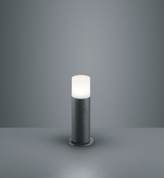 Lampione da Giardino Palo Esterno Basso Alluminio Antracite 30 cm Hoosic GD Trio