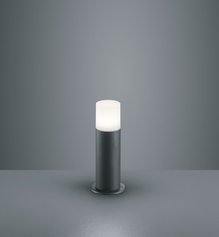 Lampione da Giardino Palo Esterno Basso Alluminio Antracite 30 cm Hoosic GD Trio