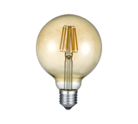 Lampadina Led Wire Ambrata E27 6W Globo GD Trio