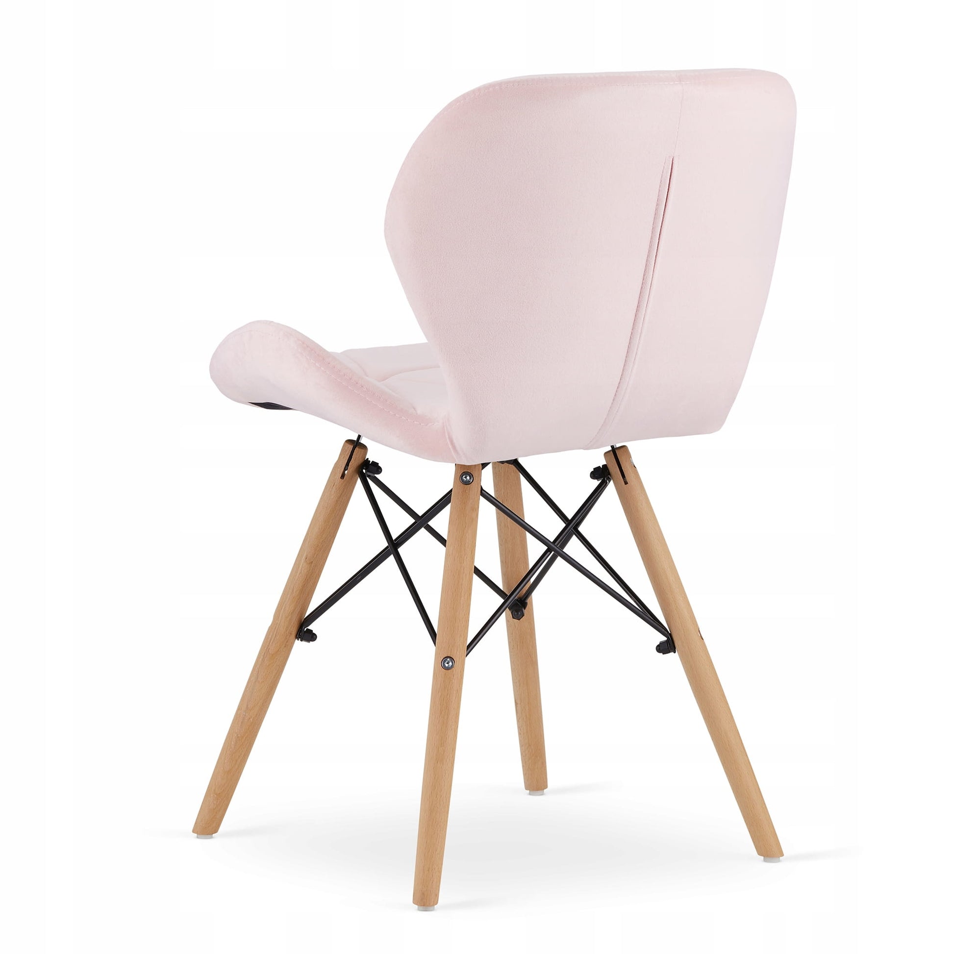 Set da pranzo Valora | Tavolo rotondo bianco KOVA da 80 cm + 4 sedie rosa WAKO