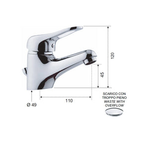 Miscelatore lavabo remer serie kiss comato