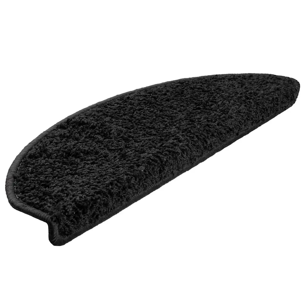 Tappetini per scale 20 pz | Gradini per Scale 65x21x4 cm Nero Semicircolari Grandi