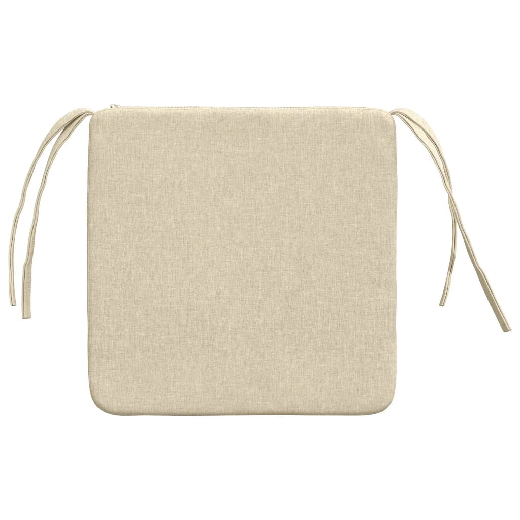 Cuscini per Seduta 4 pcs Crema 40 x 40 x 3 cm Tessuto 42015196