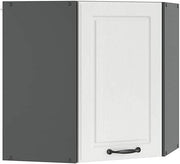 Mobile angolare da cucina R-Line, Bianco casa di campagna, 57 cm, per la libera combinazione all'interno di sistemi cucina modulari