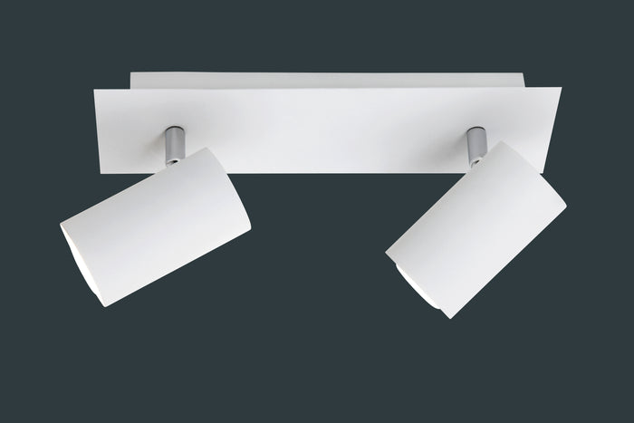 Faretti Soffitto Barra 2 Spot 3W GU10 Cilindro Bianco Marley GD Trio