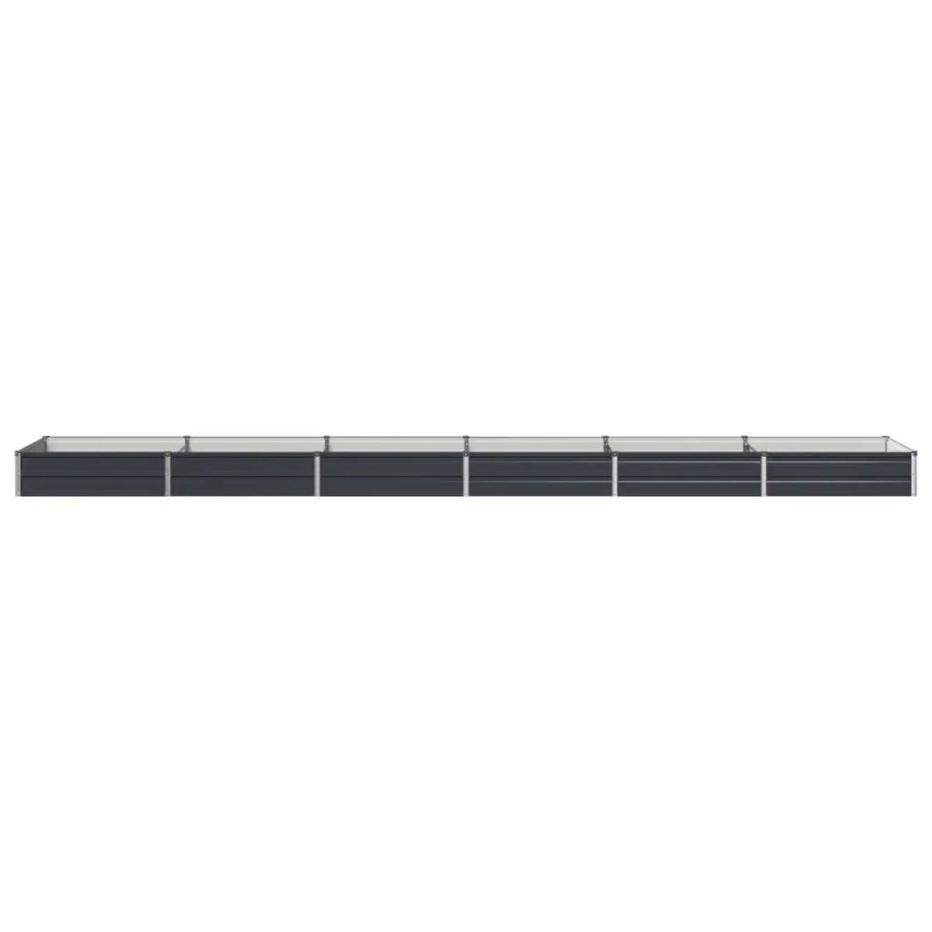 Letto rialzato da giardino Antracite 480 x 80 x 24 cm 8006521