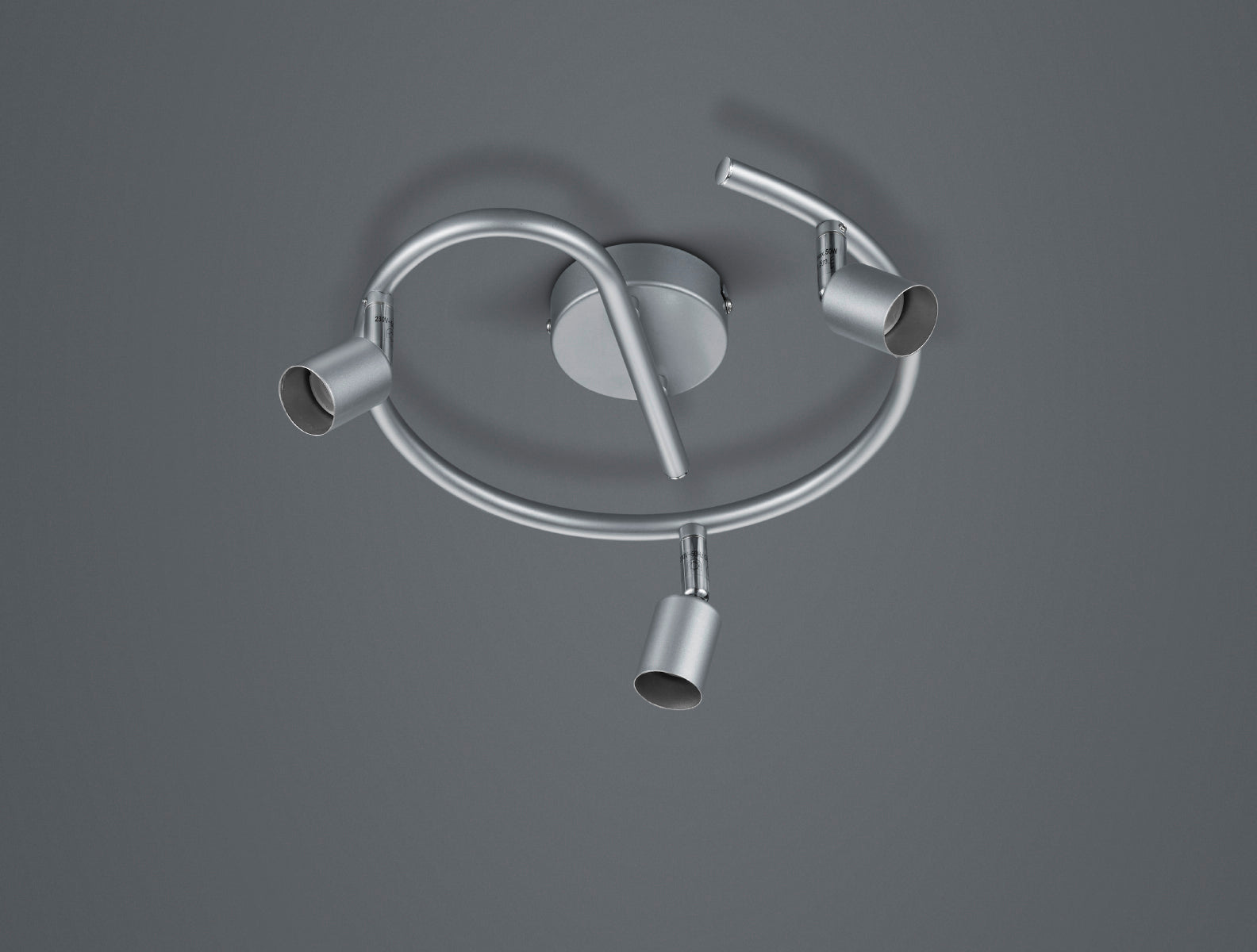 Faretti a Soffitto Girandola 3 Luci Led Alluminio Senza Lampadina Paris GD Trio