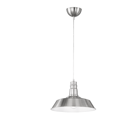 Lampada Sospensione Moderna E27 Pagoda Acciaio Satinato 36cm Will GD Trio