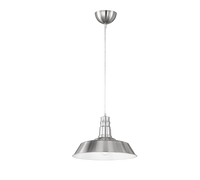 Lampada Sospensione Moderna E27 Pagoda Acciaio Satinato 36cm Will GD Trio