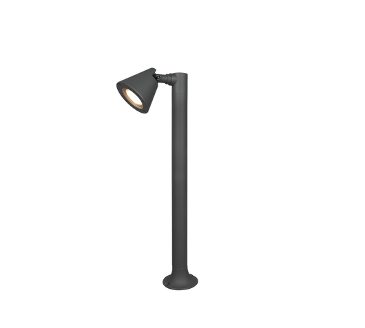 Lampione Palo Esterno da Giardino Antracite IP44 H 60 cm Kaveri GD Trio