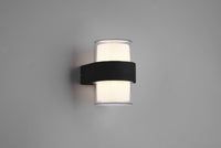 Applique Parete Led Esterno Doppio Diffusore Tondo Antracite Molina GD Trio