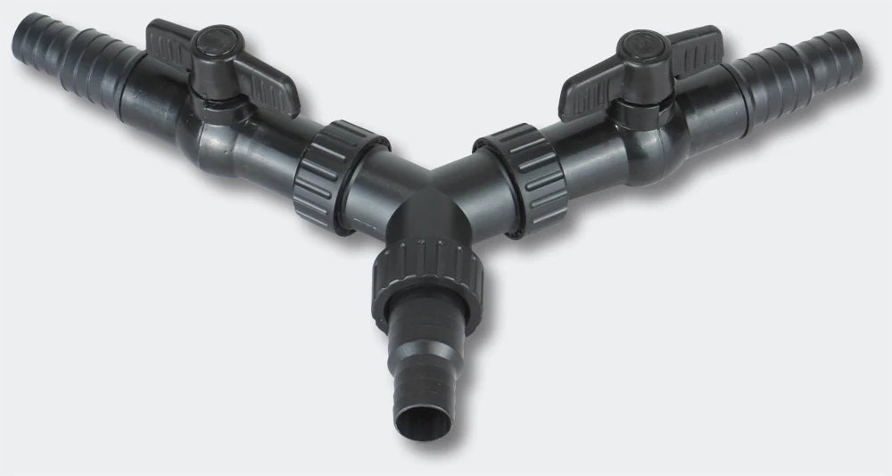 Distributore a Y 20/25 mm per tubo per laghetto (3/4"/1") valvola di regolazione 4216415