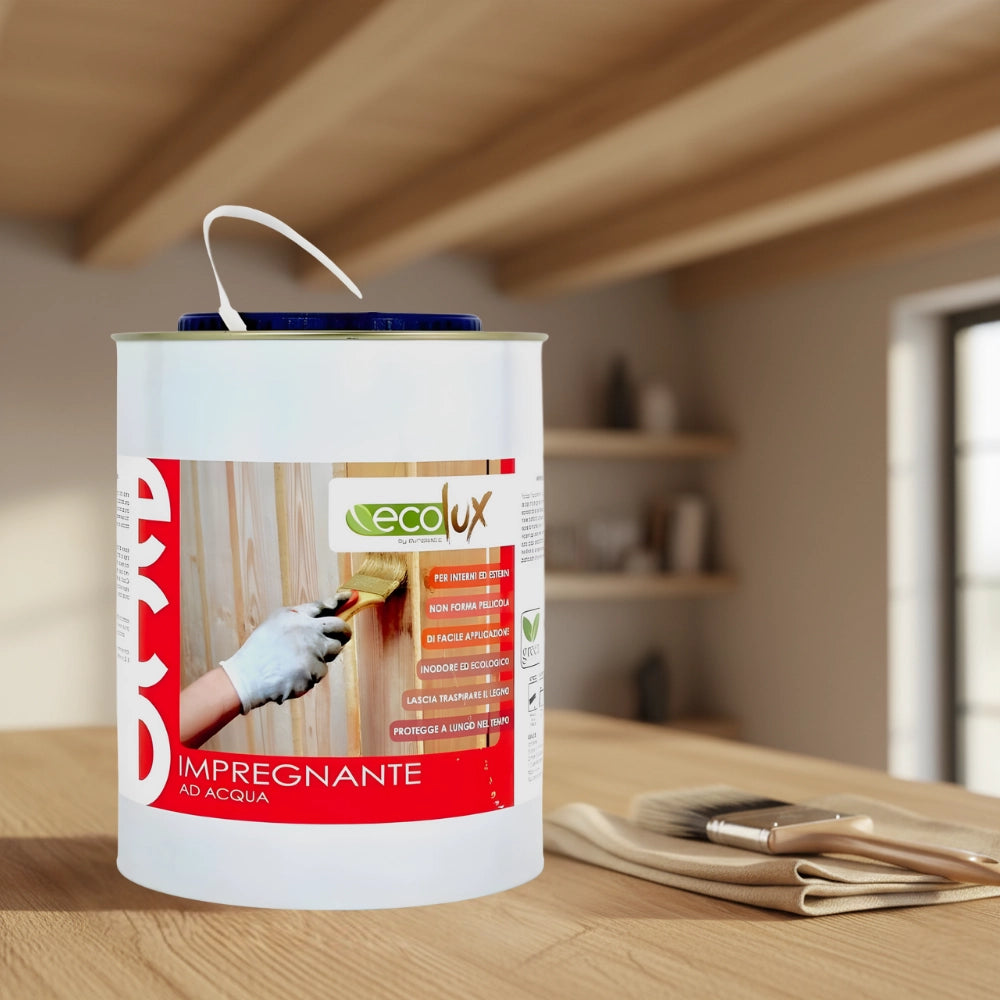 Ecolux impregnante fondo protettivo acrilico pigmentato rovere per legno *** formato 2.5 lt, confezione 1