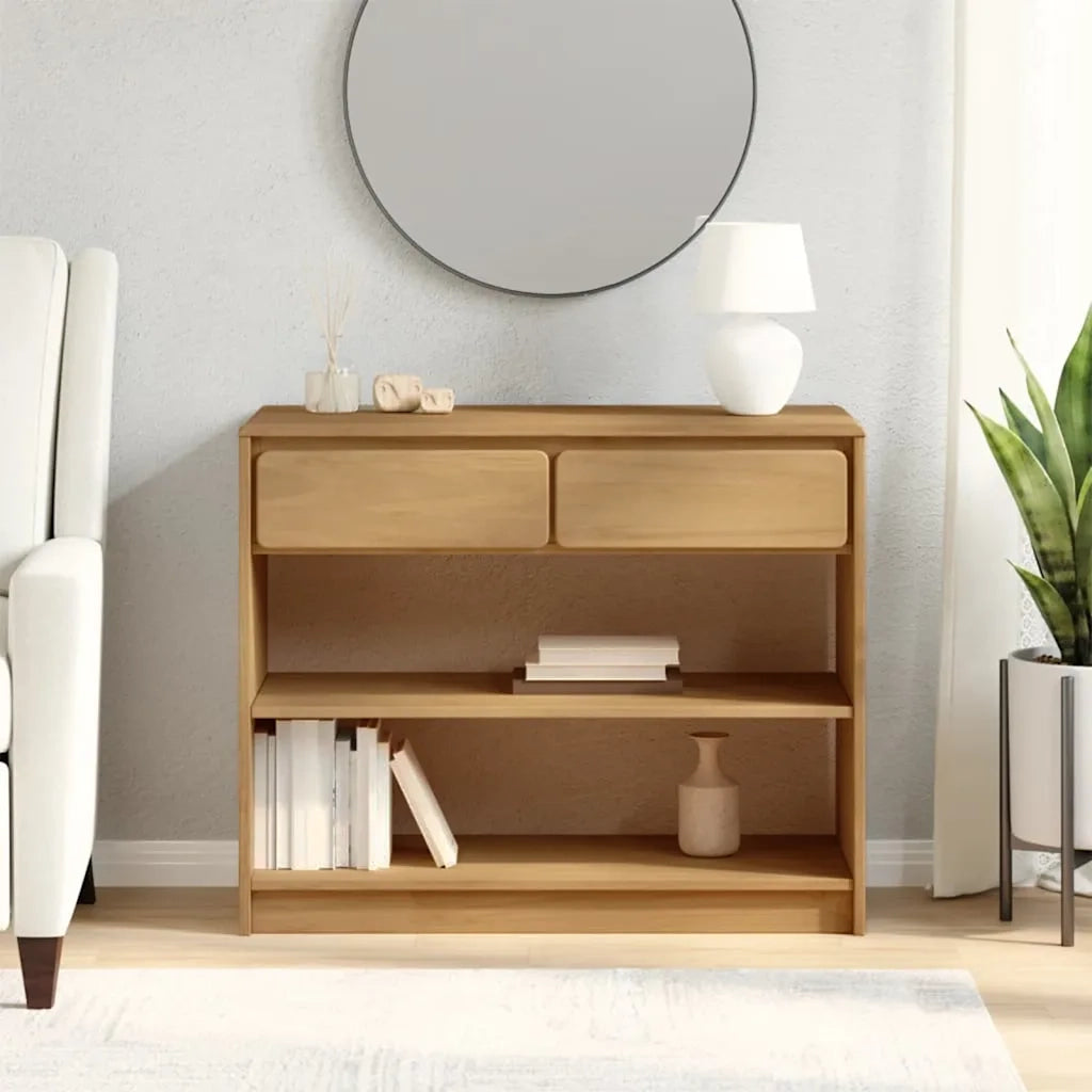 Tavolo Consolle SAUDA Rovere 89,5x36,5x73cm Legno Massello Pino