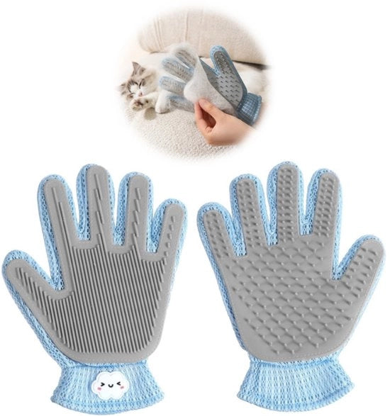 Vestito per la cura dei capelli - 2 in 1 per gatto e cane - Manica per la cura dei capelli per gatto e cane - Adatta a tutti i tipi di pelo - Manica per la cura dei capelli - Destra - Doppio uso - Manica per polso unico
