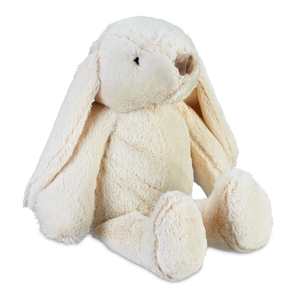 Fermaporta decorativo a forma di coniglio supporto stabile 23 x 15 x 10 cm in poliestere beige 13_0013480