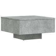 Tavolino da salotto | Tavolino da caff¨¨ | Tavolino da Soggiorno Grigio Cemento 60x60x31,5 Legno Multistrato