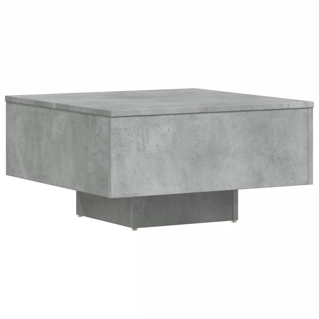 Tavolino da salotto | Tavolino da caff¨¨ | Tavolino da Soggiorno Grigio Cemento 60x60x31,5 Legno Multistrato