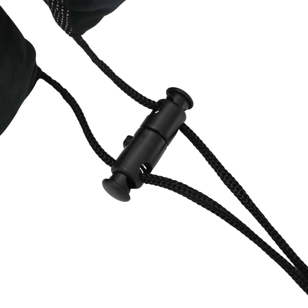 Cuscino da Viaggio per il Collo Regolabile Nero 27 x 26 x 14 cm CFW5022223