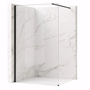 Parete Doccia Rea Flexi Transparent / Black 140