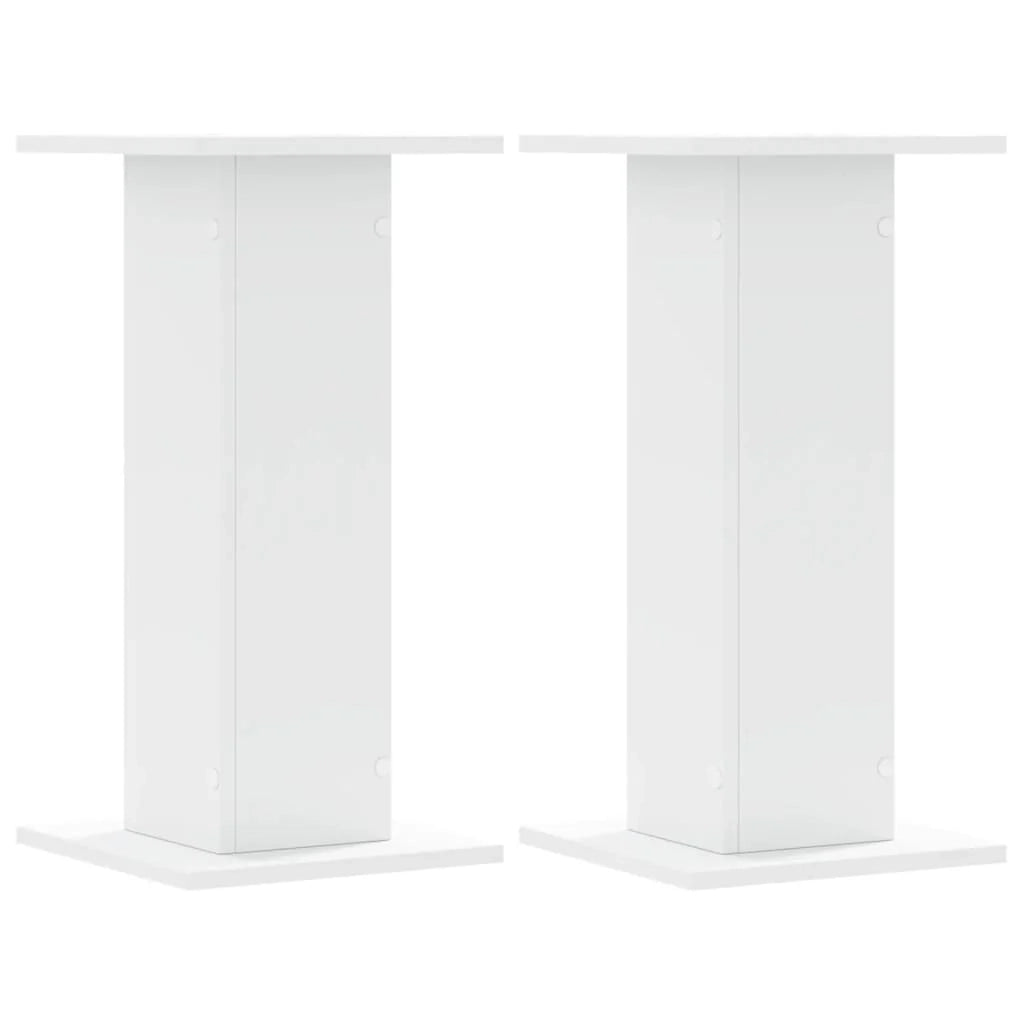 Portavasi mobili per fiori set da 2 30 x 30 x 60 cm legno ingegnerizzato bianco 02_0045277