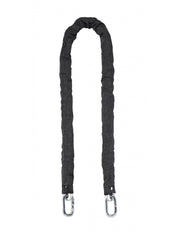 Catena d'acciaio cementato 10mm rivestita in nylon Loops, bici, moto, grate, cancelli, 1.2m, nero - THIRARD