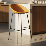 Trong, Sgabello set da 2 Indoor/outdoor Seduta Traforata, 51x82x58h cm Giallo Senape