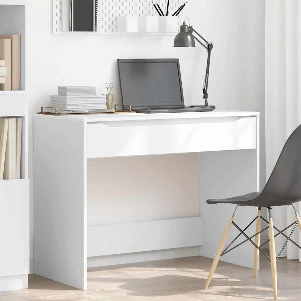 Scrivania | Tavolo da Ufficio Bianco 100 x 50 x 78 cm Legno ingegnerizzato