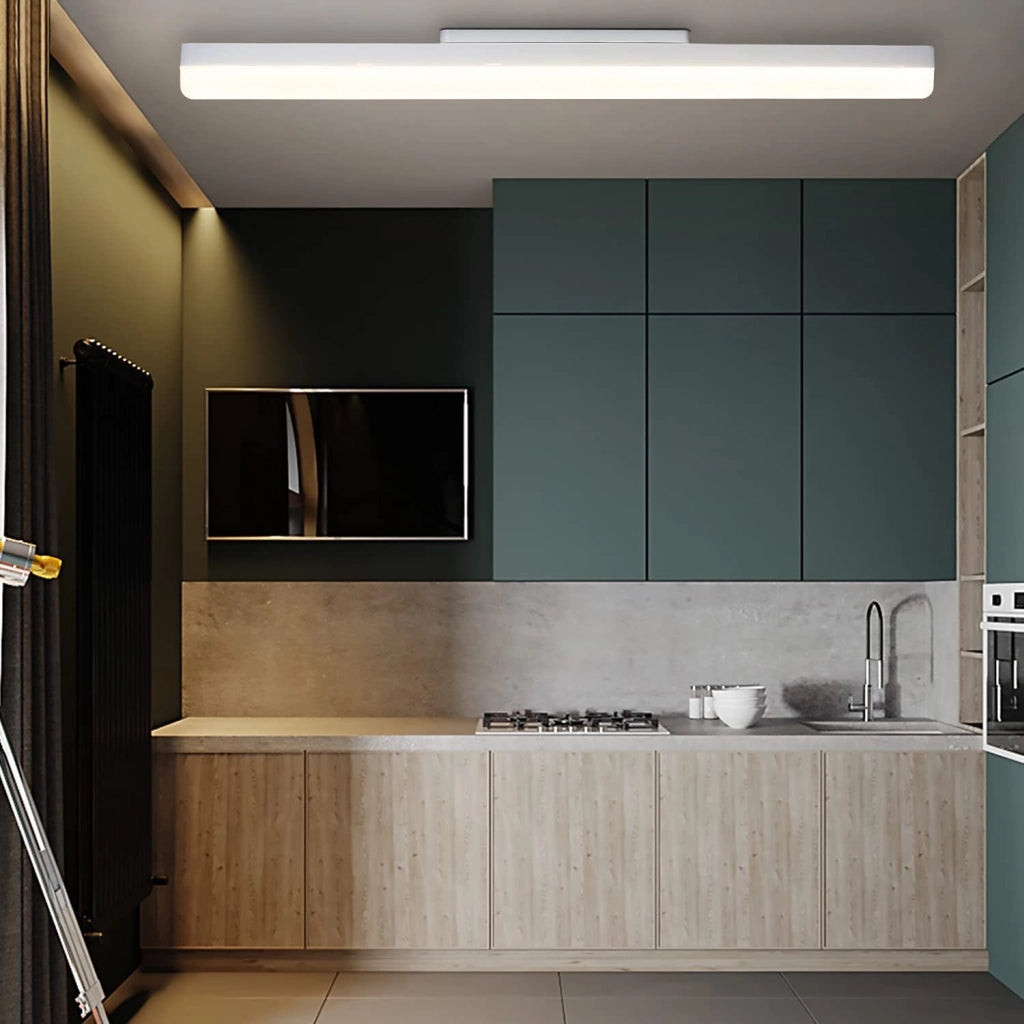 ZMH Lampada da soffitto plafoniera LED 60 cm luce bianca moderna protezione occhi per soggiorno corridoio camera letto