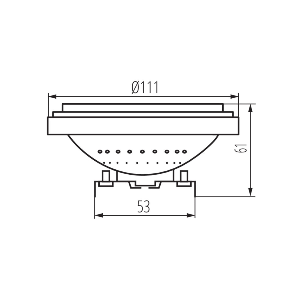 Lampadina LED AR111 G53 13W 12V 4000K dimmerabile Kanlux