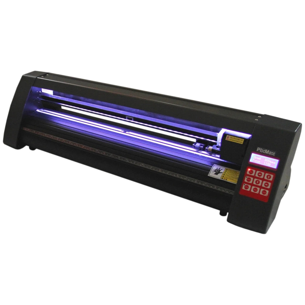 Plotter da Taglio Vinile Macchina per Taglio e Incisione Insegne Etichette Guida Laser - Abbonamento 12 Mesi Software Signcut Pro - LED - 720mm