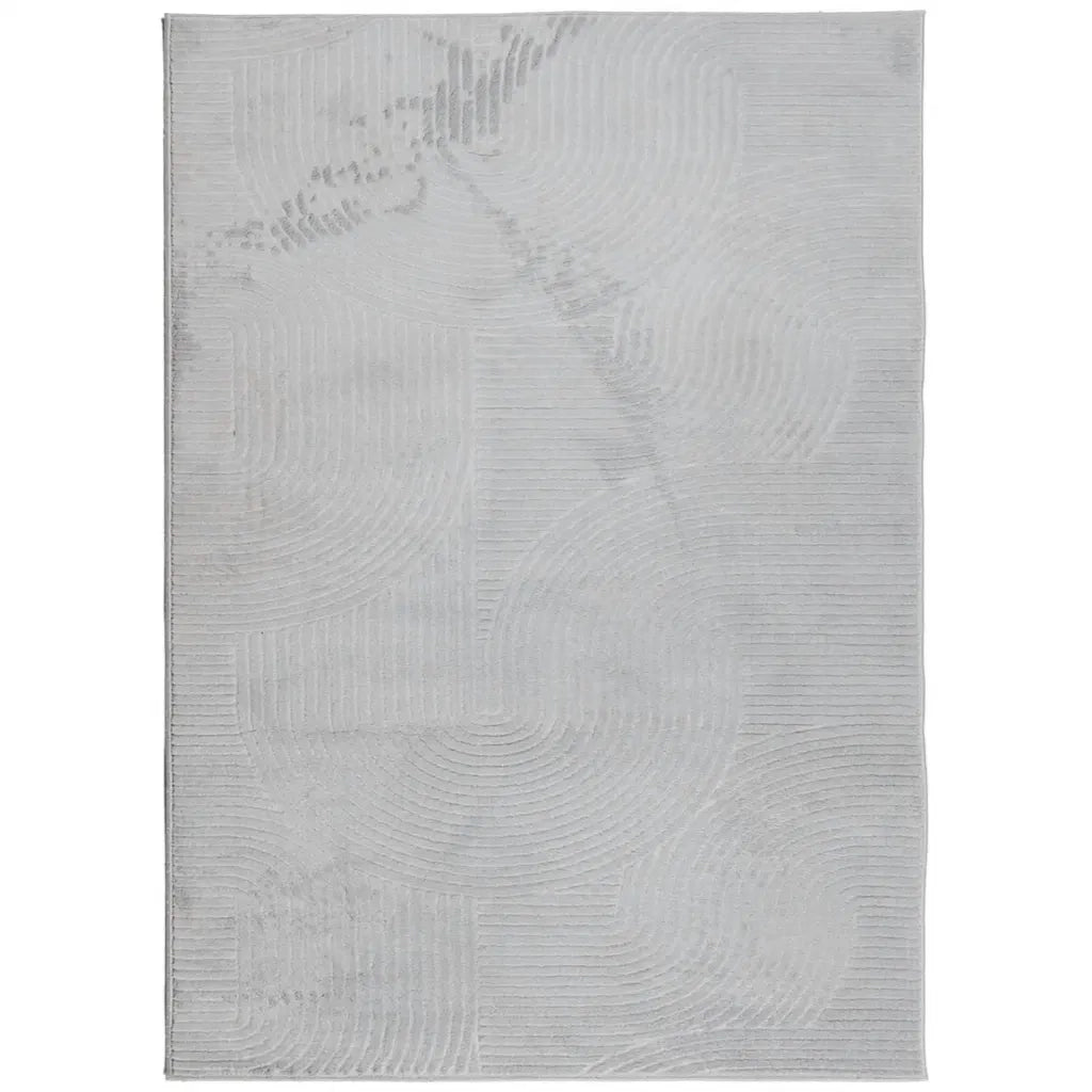 Tappeto del soggiorno | Tappeto IZA a Pelo Corto Aspetto Scandinavo Grigio 200x280 cm