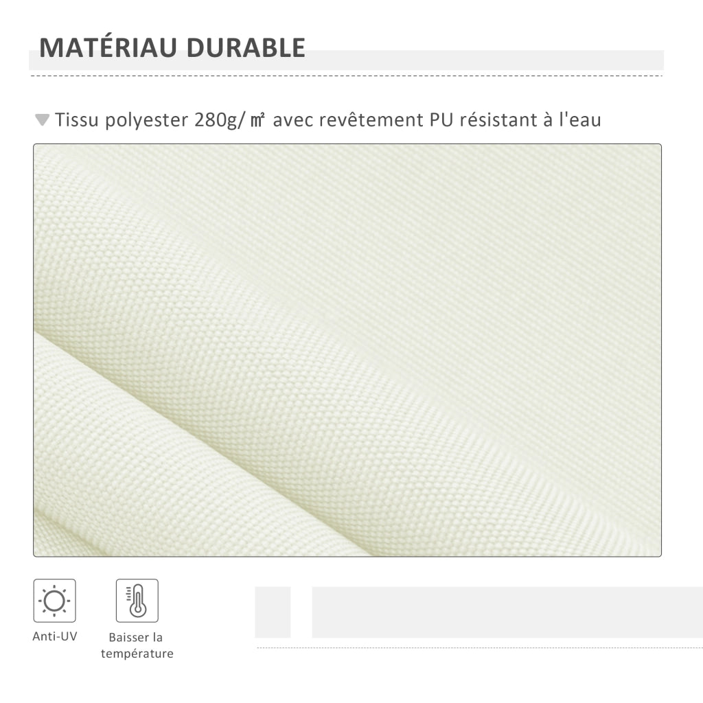 Tenda da esterno retrattile 295x245 cm ¨C zephmum ¨C crema, alluminio e poliestere