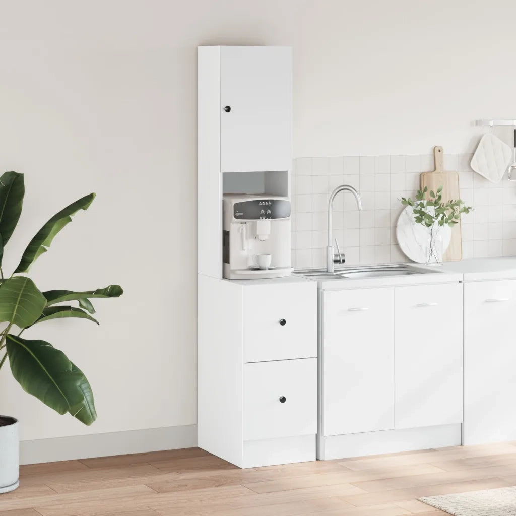 vidaXL Mobile da Cucina Bianco 35x50x180 cm in Truciolato