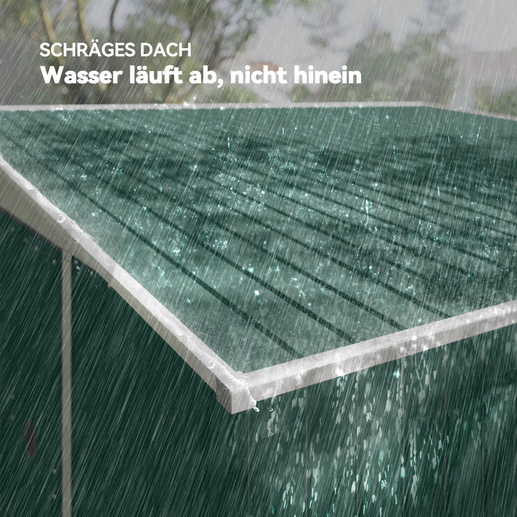 Capanno per attrezzi in metallo ¨C zephmum ¨C 2.8x3.45x2.01m Verde