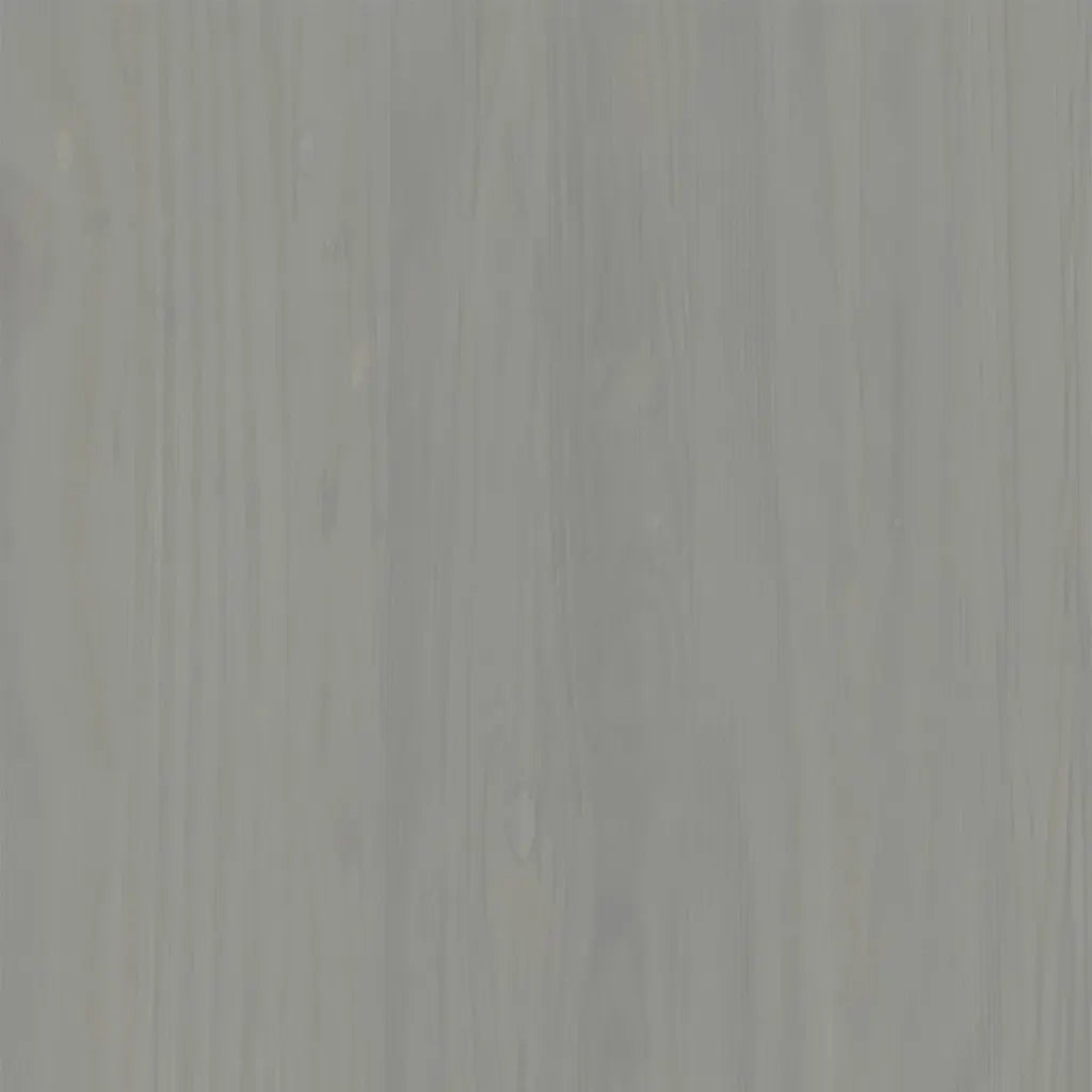 Mobile Porta TV VIGO Grigio 106x40x40 cm Legno Massello di Pino 353177